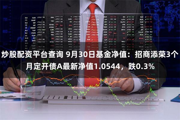 炒股配资平台查询 9月30日基金净值：招商添荣3个月定开债A最新净值1.0544，跌0.3%